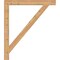 Ekena Millwork Traditional Block Smooth Bracket, Western Red Cedar, 3 1/2"W x 38"D x 44"H BKT04X38X44TRA05SWR - alternate 2